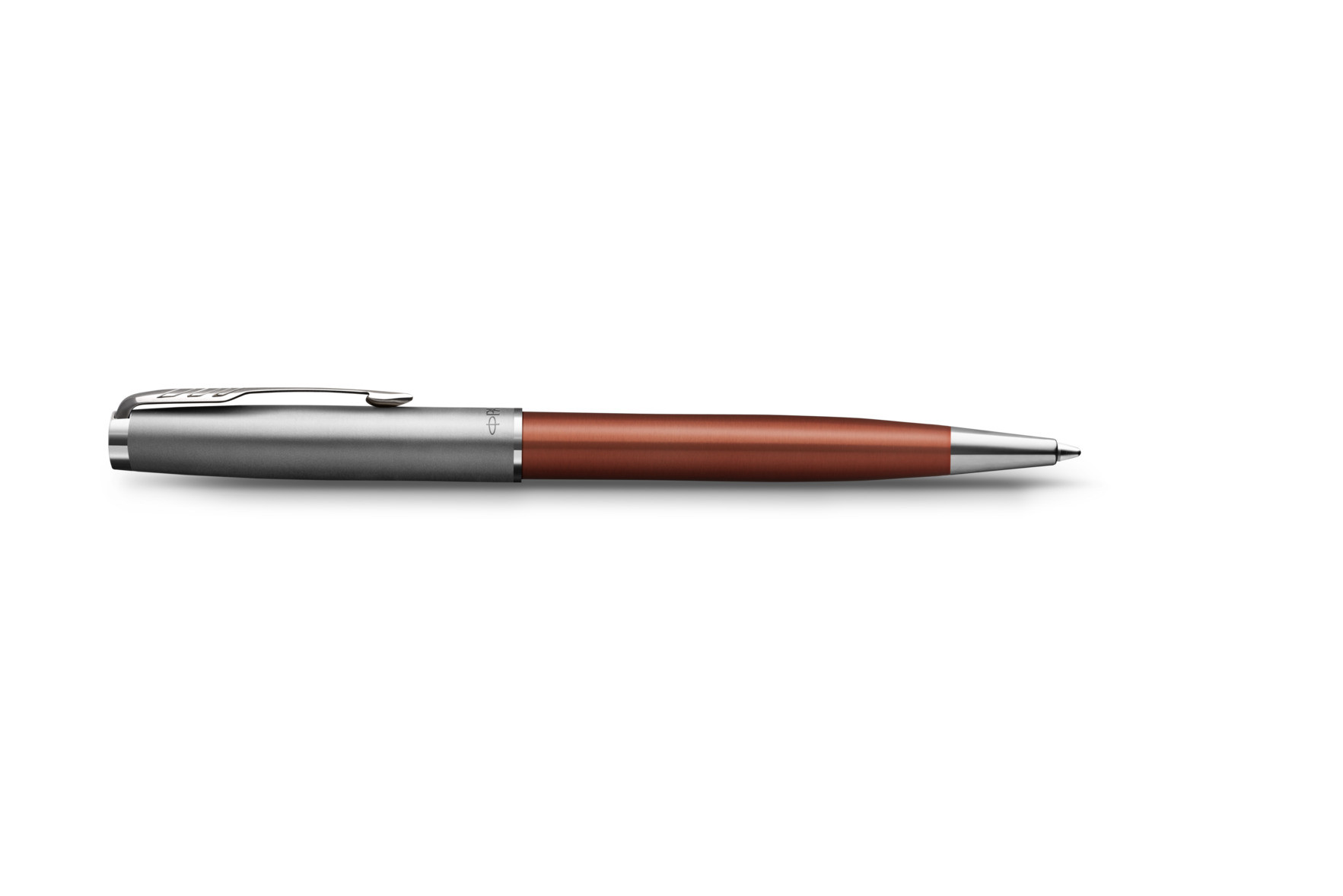 Długopis Parker Sonnet Sand Blasted Metal Orange CT